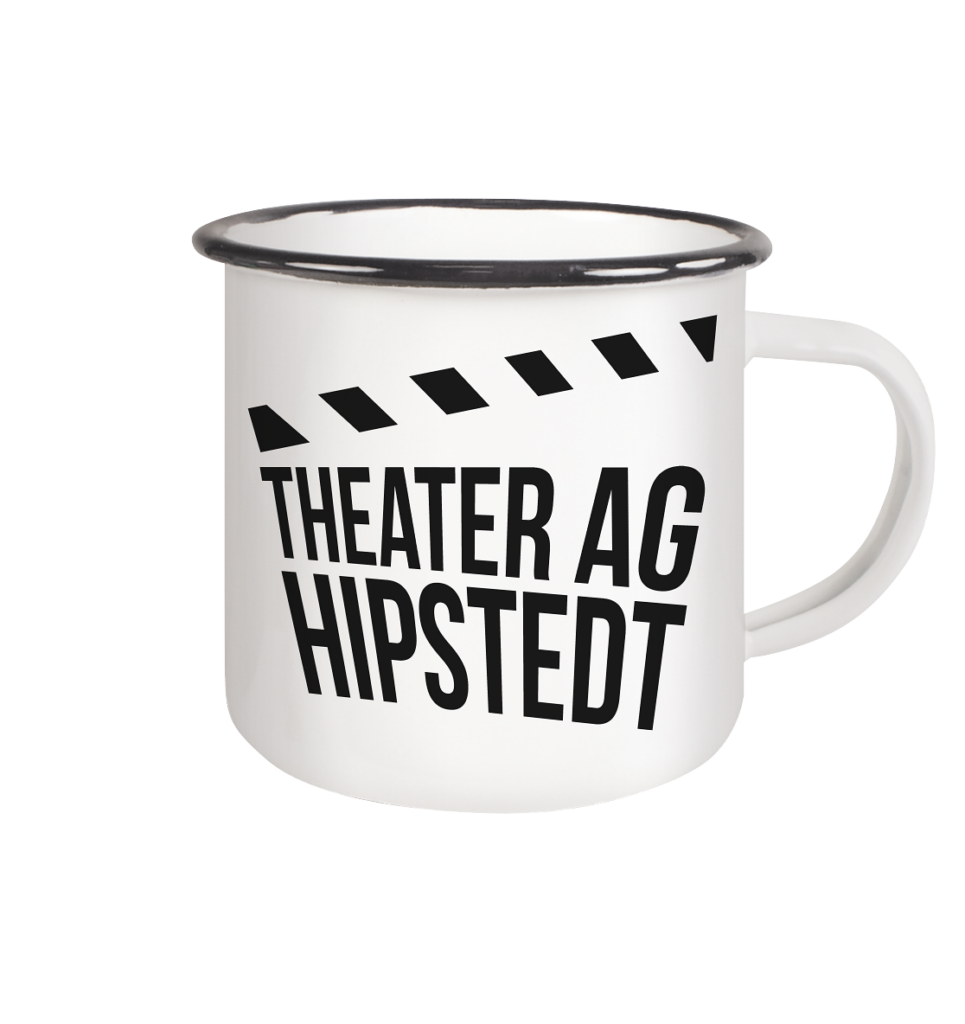 TAGH LOGO - Emaille Tasse (Black)
