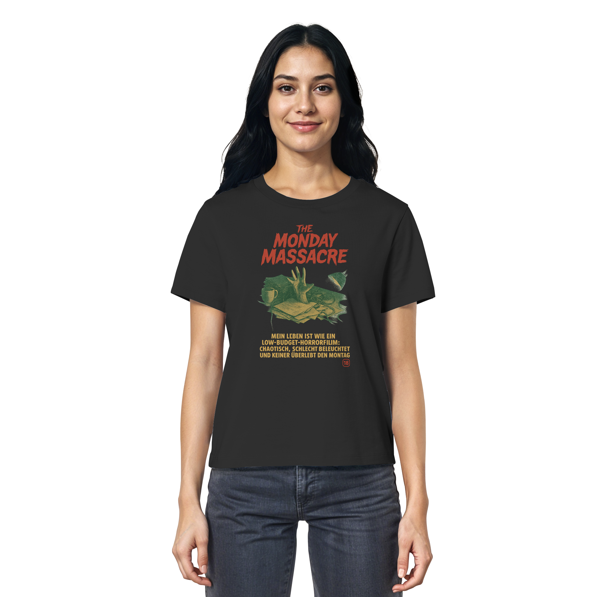 Low-Budget-Horror - Ladies Organic Shirt – Bild 2