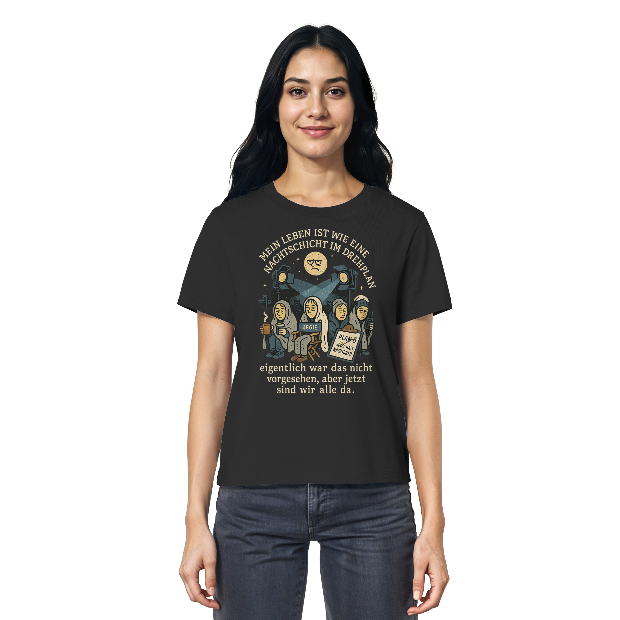 Nachtschicht - Ladies Organic Shirt – Bild 2