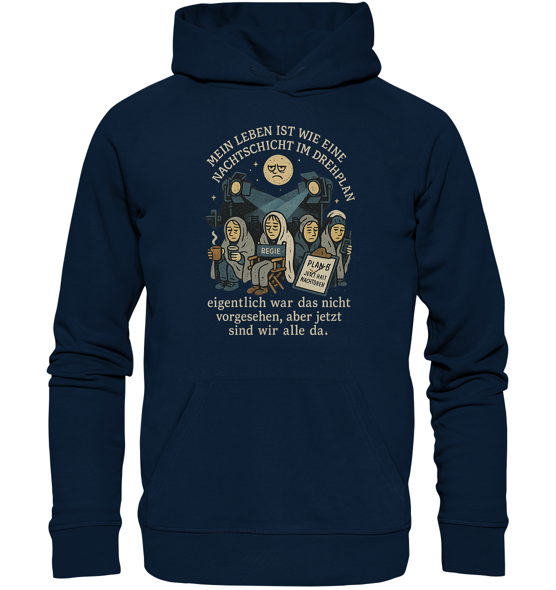 Nachtschicht - Organic Hoodie – Bild 3