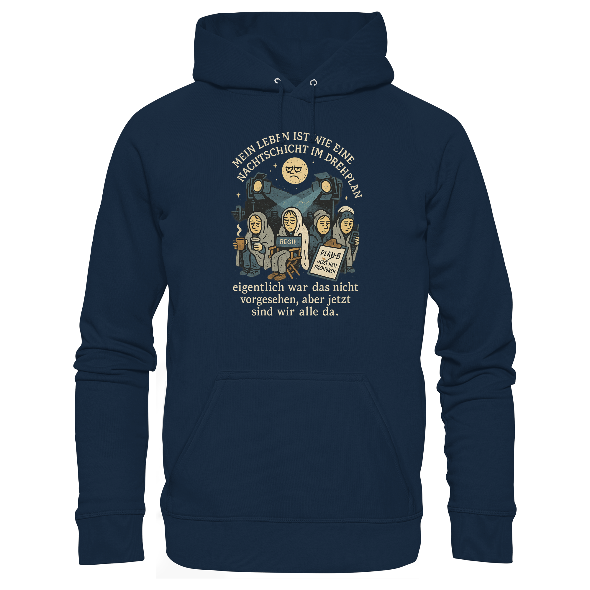 Nachtschicht - Organic Hoodie – Bild 4