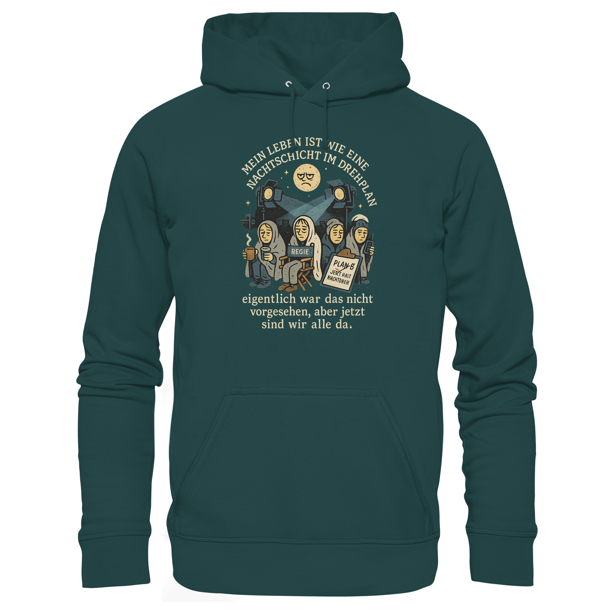 Nachtschicht - Organic Hoodie – Bild 6