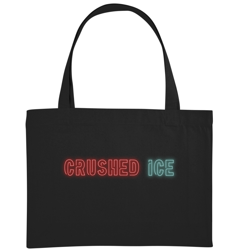 Crushed Ice Logo - Organic Shopping-Bag