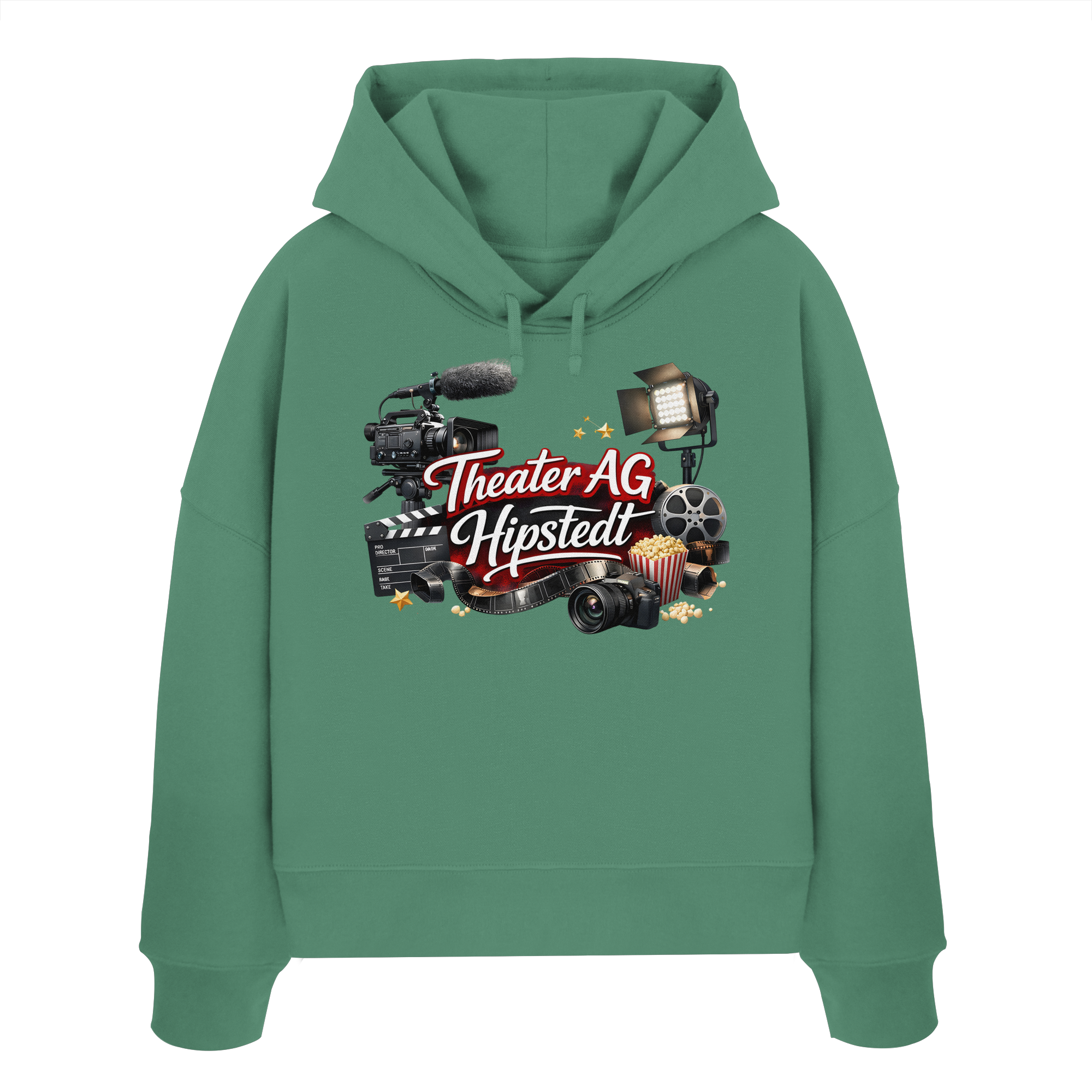 TAGH_LOGO-ART - Womens Organic Boxcut Hoodie – Bild 5