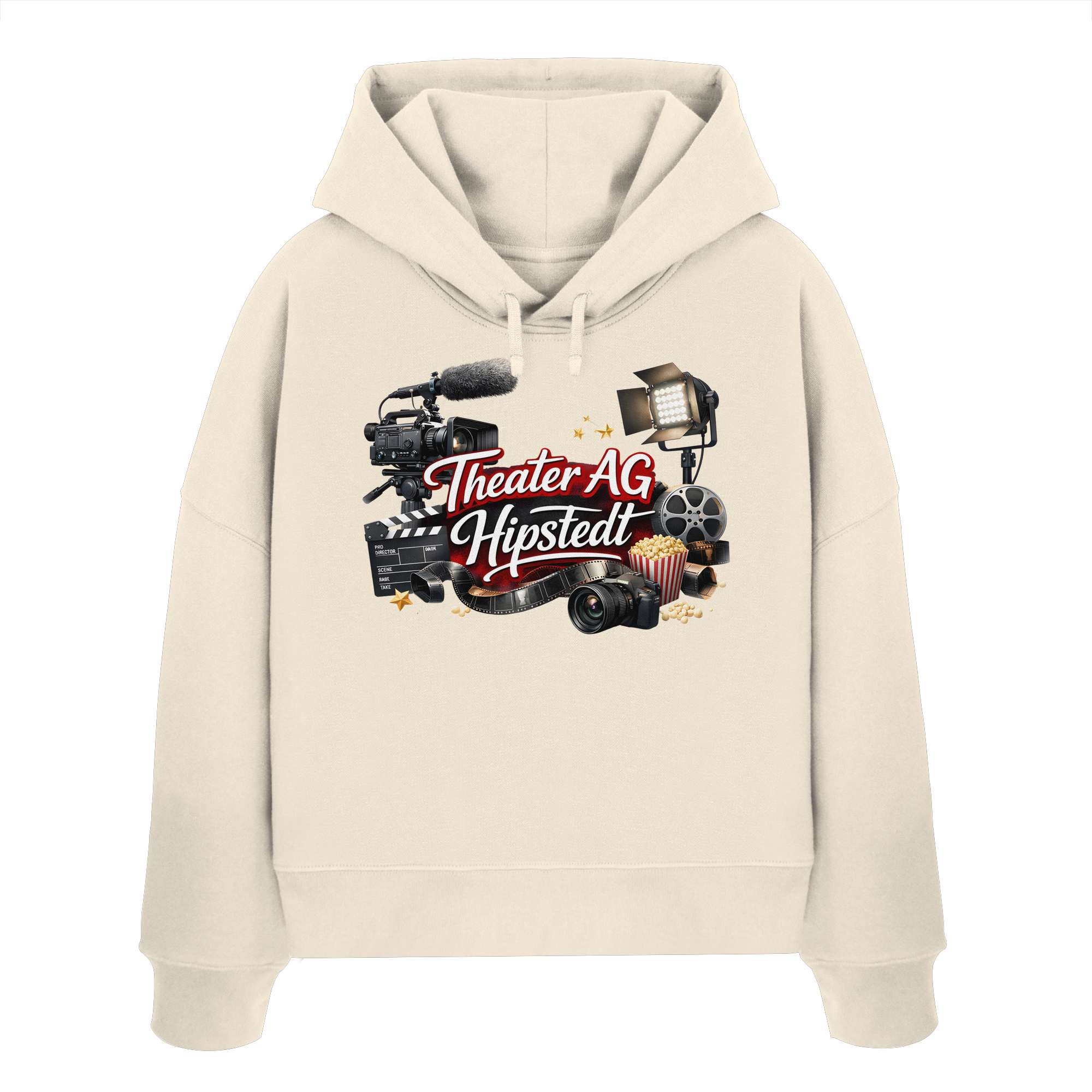 TAGH_LOGO-ART - Womens Organic Boxcut Hoodie – Bild 7